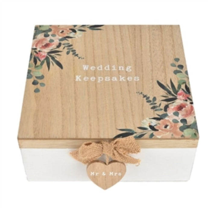 Wooden Wedding Keepsake Box