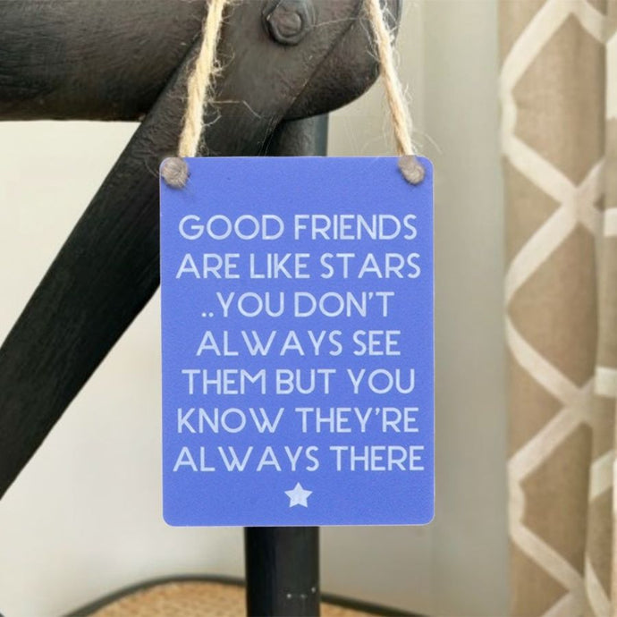 Good Friends Mini Metal Sign