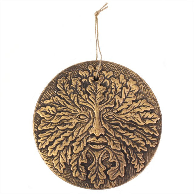 Green Man Hanging Plaque