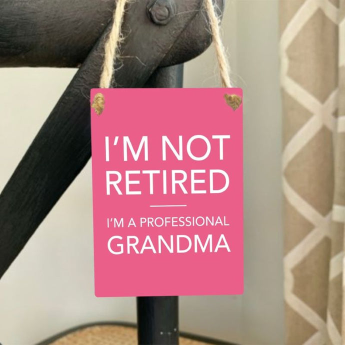 Professional Grandma Mini Metal Sign